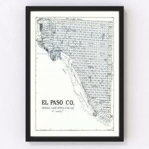 El Paso County Map 1921