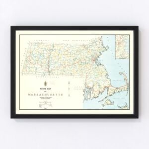 Massachusetts Map 1926