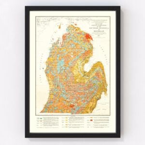 Michigan Map 1911