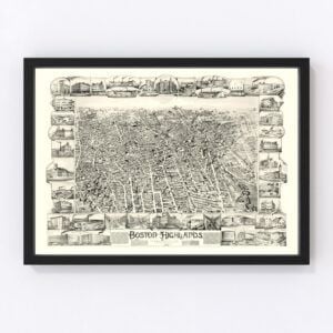 Boston Highlands Map 1888