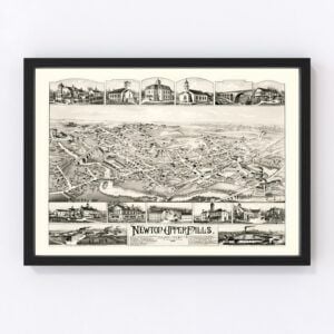 Newton Upper Falls Map 1888