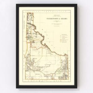 Idaho Map 1876