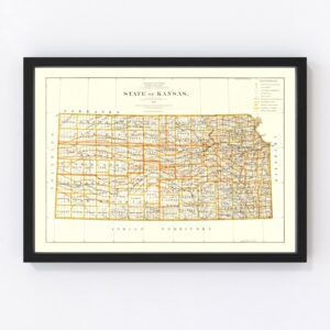 Kansas Map 1876