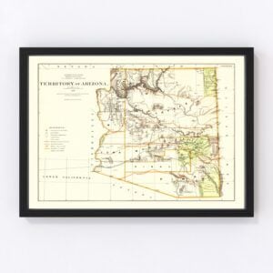 Arizona Map 1876