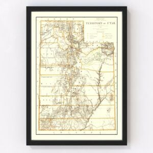 Utah Map 1876