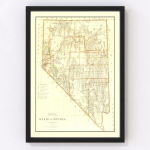 Nevada Map 1876