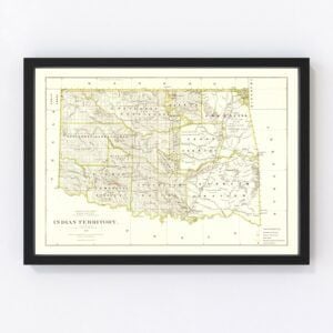 Oklahoma Map 1876