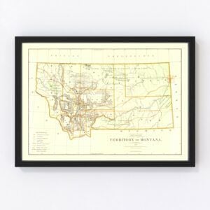 Montana Map 1876