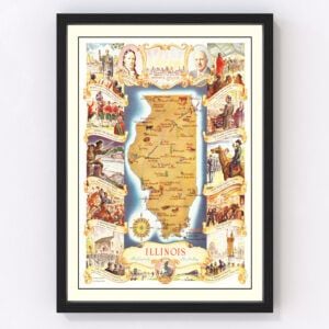 Illinois Map 1938