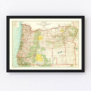 Oregon Map 1922
