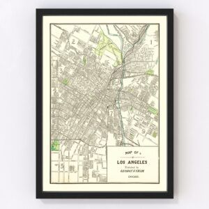 Los Angeles Map 1908