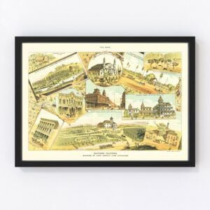 Los Angeles Map 1888