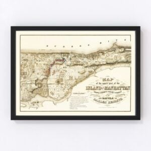 Manhattan Map 1868