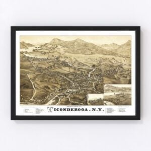 Ticonderoga Map 1884