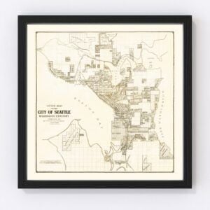 Seattle Map 1887