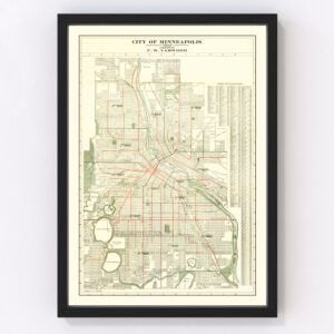 Minneapolis Map 1913