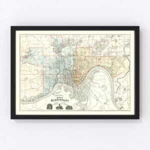 Cincinnati Map 1895