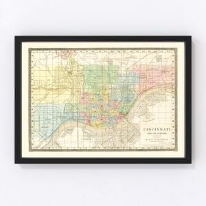 Cincinnati Map 1875