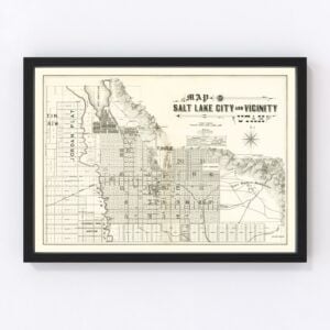 Salt Lake City Map 1888