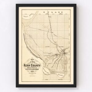 Kern County Map 1877