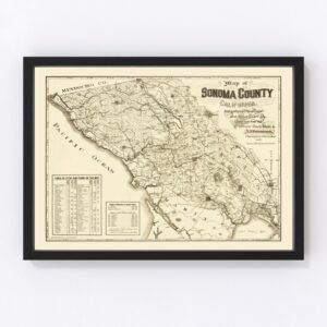 Sonoma County Map 1902