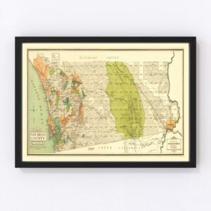 San Diego County Map 1900