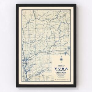 Yuba County Map 1913