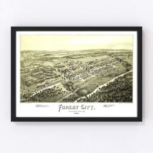Forest City Map 1889