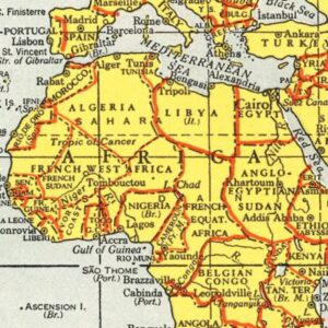 Vintage Africa Maps