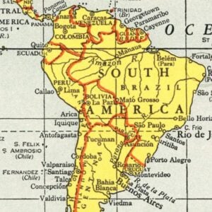 Vintage Bolivia Maps