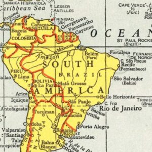 Vintage Brazil Maps