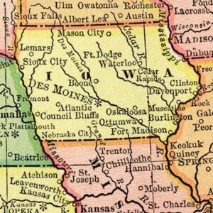 Old Maps of Iowa