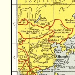 Vintage Mongolia Maps