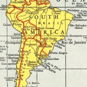 Vintage Paraguay Maps