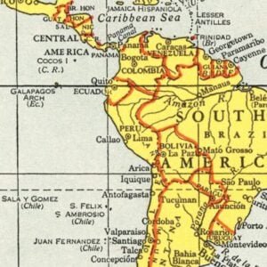 Vintage Peru Maps