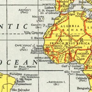 Vintage Senegal Maps