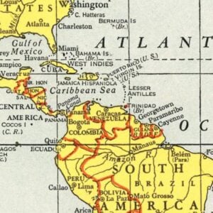 Vintage St. Lucia Maps