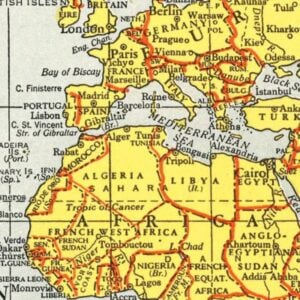 Vintage Tunisia Maps