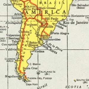 Vintage Uruguay Maps